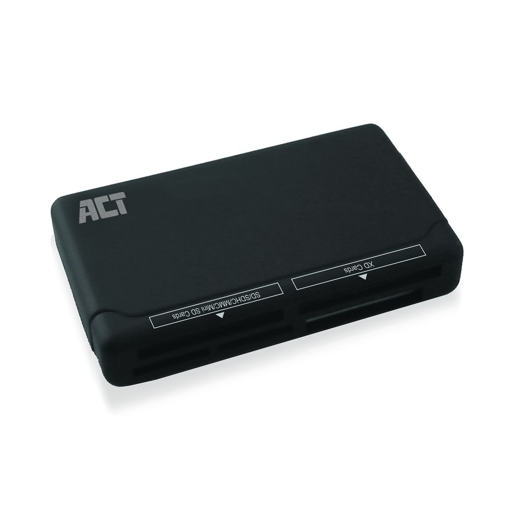 ACT 64 in-1 Card Reader, USB 2.0, black