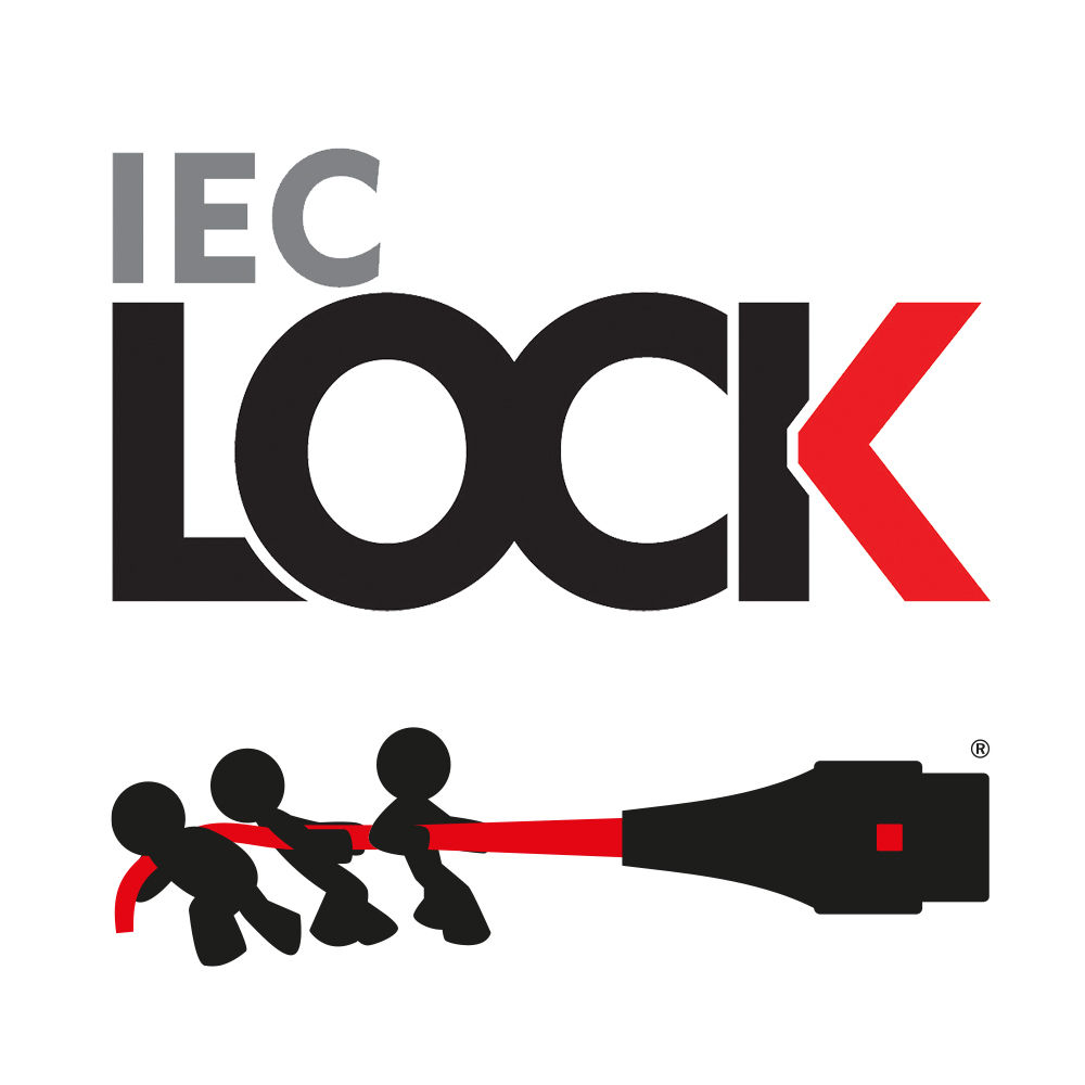 ACT Powercord C13 IEC Lock+ - C14 IEC Lock Dual Locking white 1.5 m, PC3608
