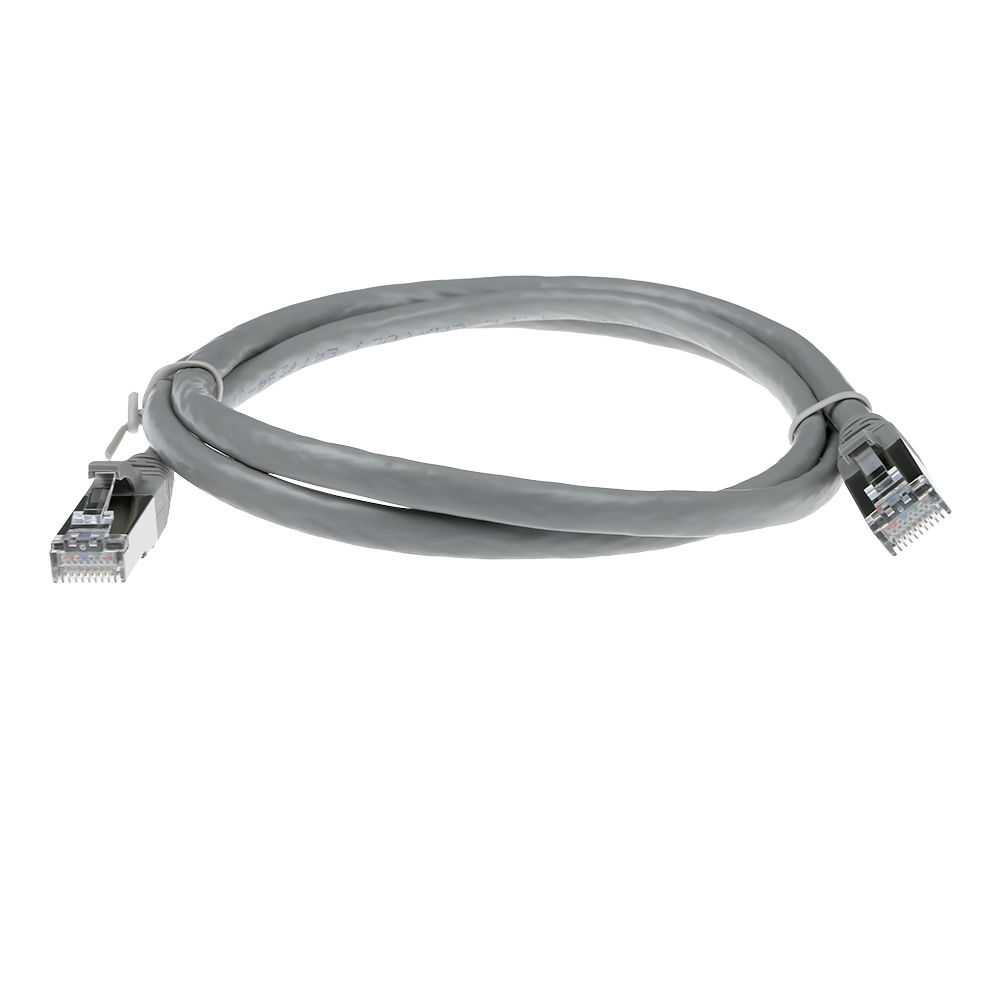 ACT Grey 20 meter SFTP CAT6A patch cable snagless with RJ45 connectors