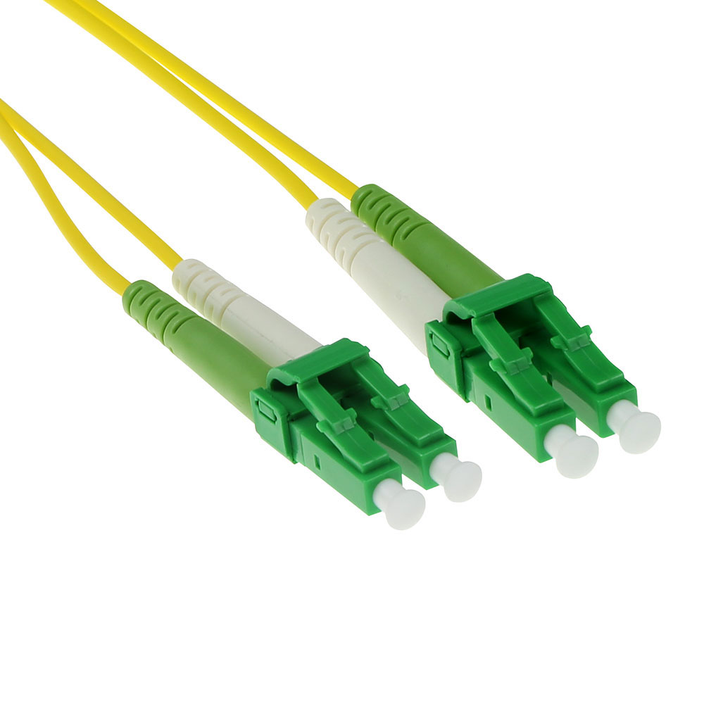 ACT 1 meter LSZH Singlemode 9/125 OS2 fiber patch cable duplex with LC/APC8 connectors