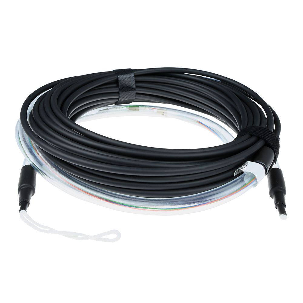 ACT 70 meter Multimode 50/125 OM4 indoor/outdoor cable 8 fibers with LC connectors
