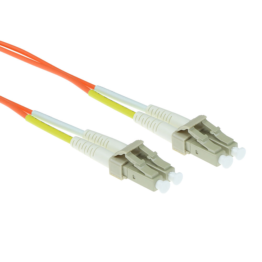 ACT 1 meter LSZH Multimode 62.5/125 OM1 fiber patch cable duplex with LC connectors
