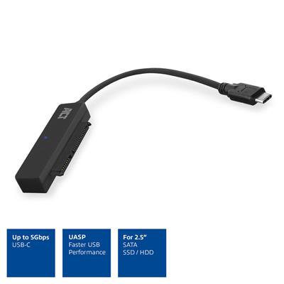 ACT USB-C adapter cable to 2.5" SATA HDD/SSD