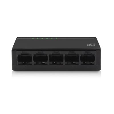 ACT 5-port, mini network switch, 100 Mbps