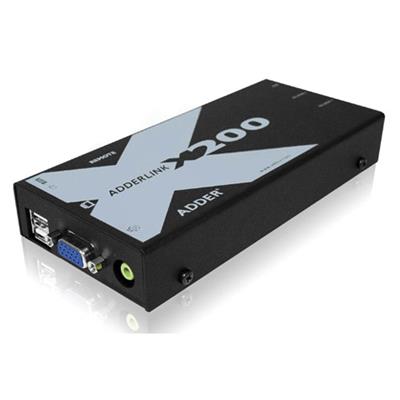 Adder X200AS/R-IEC AdderLink X200 VGA / USB console module with audio and de-skew (correction of time differences in video signal)