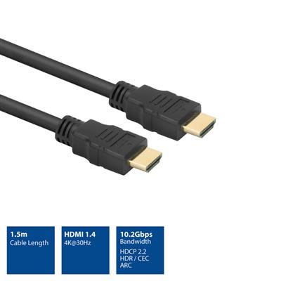 ACT 1.5 meters HDMI High Speed cable v1.4 HDMI-A male - HDMI-A male