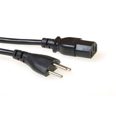 ACT Powercord Swiss plug - C13 black 2.5 m