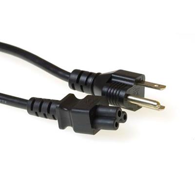 ACT Powercord USA plug - C5 black 1.8 m