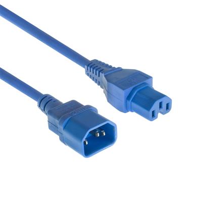 ACT Powercord C14 - C15 blue 1.2 m