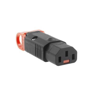 ACT C13 IEC Lock+ rewireable connector black, PA130100BK, 5-Pack