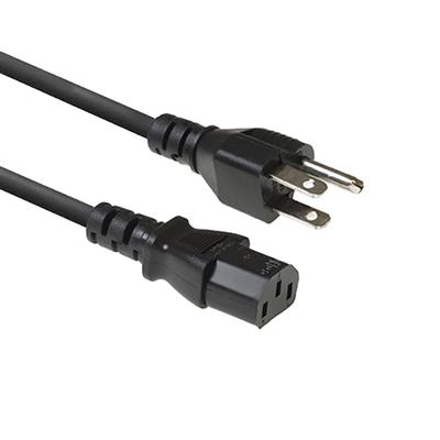 ACT Powercord USA plug - C13 black 1.8 m