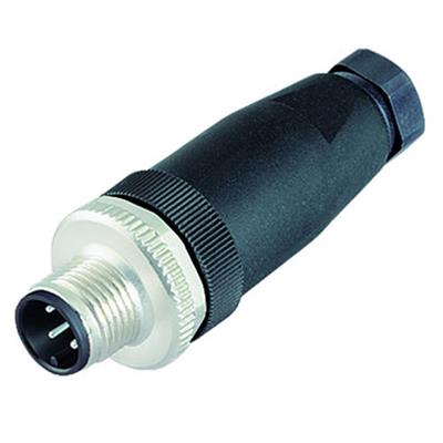 Binder 99 0429 14 04 M12 connector male straight with A-coding 4 poles