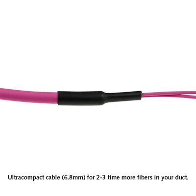 ACT 7 meter Multimode 50/125 OM4(OM3) polarity A fiber trunk cable with 2 MTP/MPO female connectors each side