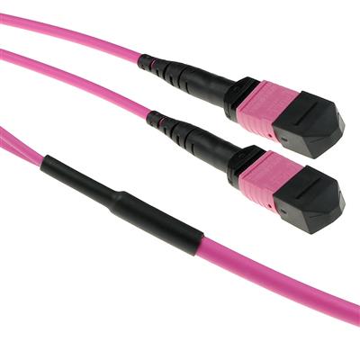 ACT 35 meter Multimode 50/125 OM4(OM3) polarity A fiber trunk cable with 2 MTP/MPO female connectors each side