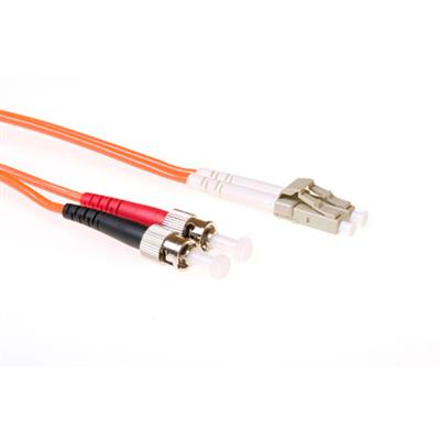Ewent 2 meter LSZH Multimode 50/125 OM2 fiber patch cable duplex with LC and ST connectors