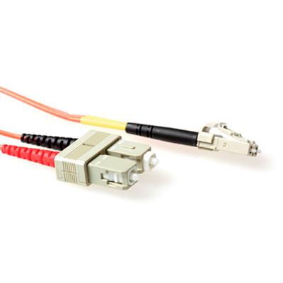 Ewent 10 meter LSZH Multimode 50/125 OM2 fiber patch cable duplex with LC and SC connectors