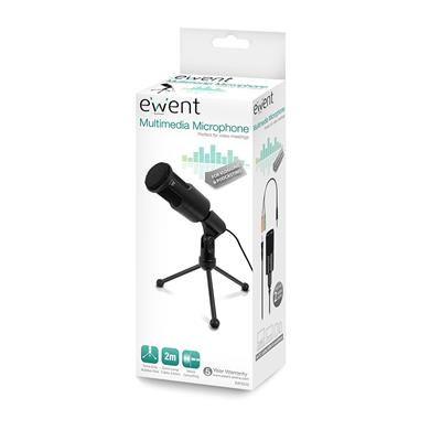 Ewent Microphone Pro, 3,5mm jack, black