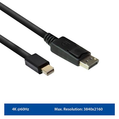 Ewent Mini DisplayPort to DisplayPort connection cable 4K