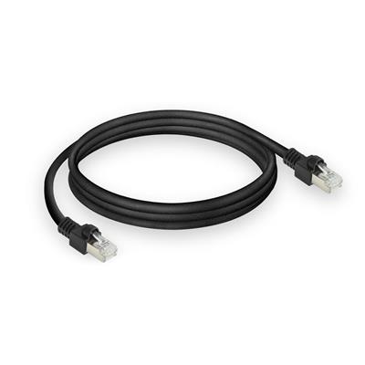 ACT Black 7 meters S/FTP CAT7 PUR flex patch cable snagless with RJ45 connectors (CAT6A compliant)