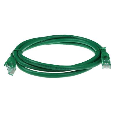 ACT Green 3 meter U/UTP CAT6A patch cable snagless with RJ45 connectors