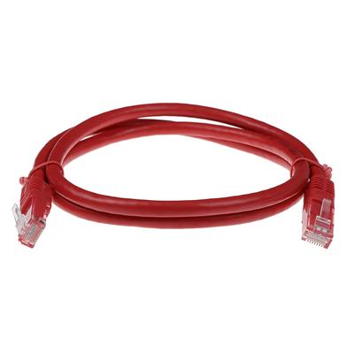 ACT Red 20 meter U/UTP CAT6A patch cable with RJ45 connectors