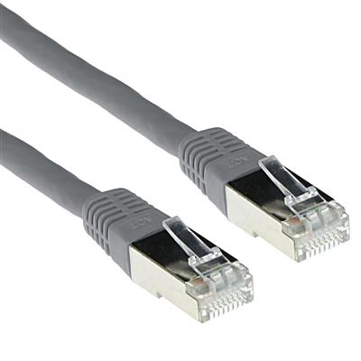 ACT Grey 2 meter LSZH SFTP CAT6A patch cable with RJ45 connectors