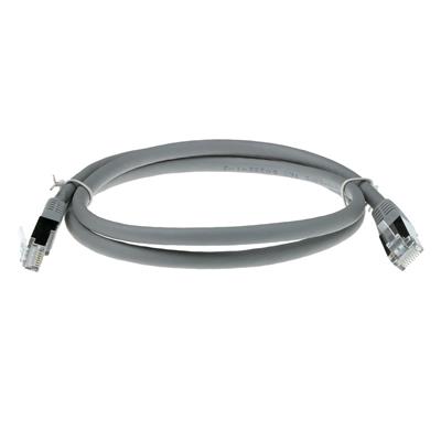ACT Grey 3 meter LSZH SFTP CAT6A patch cable with RJ45 connectors