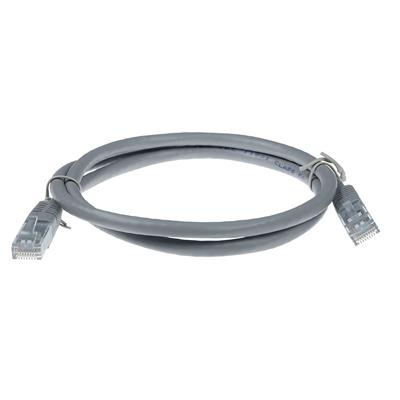 ACT Grey 15 meter U/UTP CAT5E patch cable with RJ45 connectors