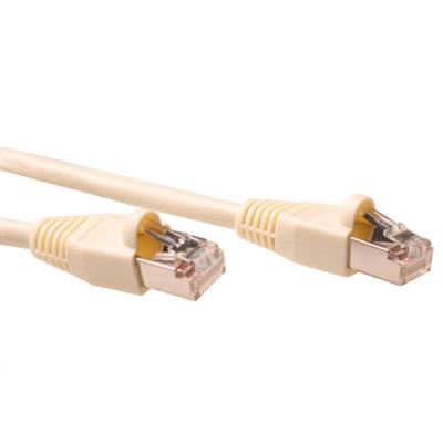 ACT Ivory 7 meter SF/UTP CAT5E patch cable snagless with RJ45 connectors