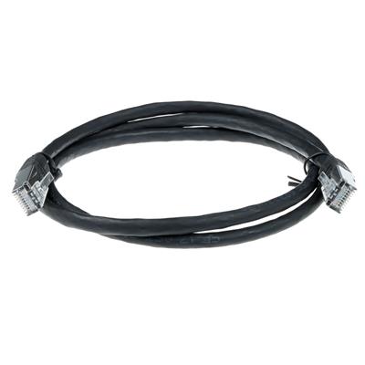 ACT Black 2 meter F/UTP CAT5E patch cable with RJ45 connectors