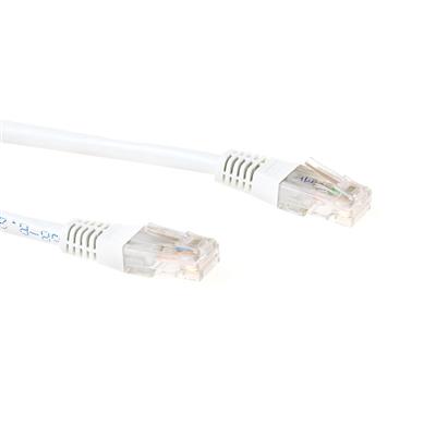 ACT White 3.0 meter LSZH U/UTP CAT6 patch cable with RJ45 connectors