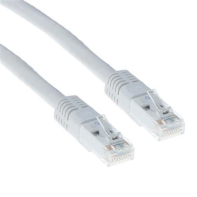 ACT White 2 meter U/UTP CAT6 patch cable with RJ45 connectors