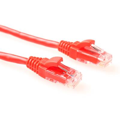 ACT Red 10 meter U/UTP CAT5E patch cable component level with RJ45 connectors