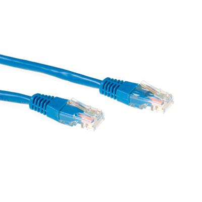 Ewent Blue 2 meter U/UTP CAT5E CCA patch cable with RJ45 connectors
