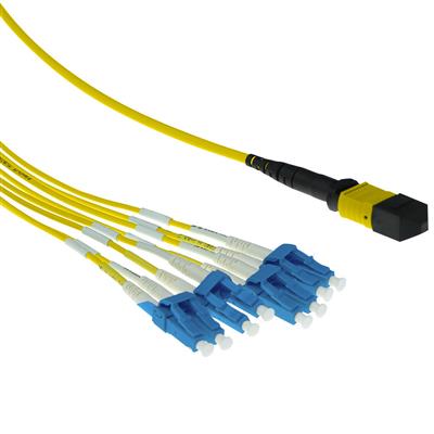 ACT 2 meter Singlemode 9/125 OS2 fanout patchcable 1 X MTP female - 6 X LC duplex 12 fibers