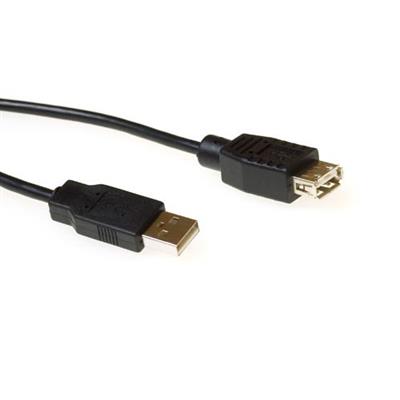 ACT USB 2.0 A male - USB A female black  5,00 m