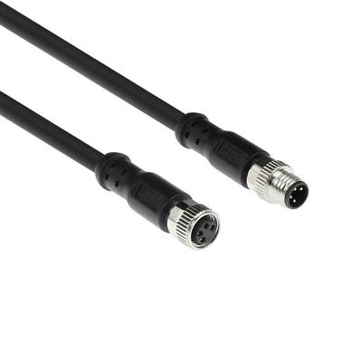 ACT Industrial 3.00 meters Sensor cable M8A 4-pin male to M8A 4-pin female, Ultraflex Xtreme TPE cable, shielded