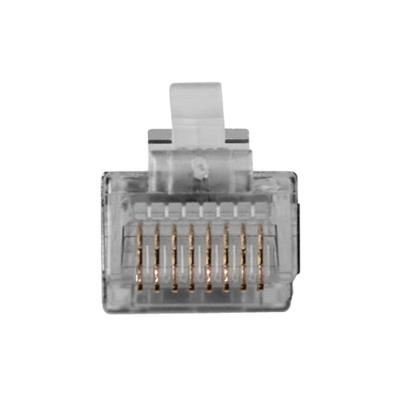 ACT RJ45 (8P/8C) shielded modulaire connector for round cable with solid conductors
