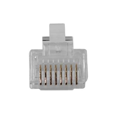 ACT RJ45 (8P/8C) modulaire connector for round cable with solid conductors