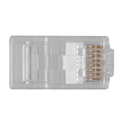 ACT RJ45 (8P/8C) CAT6 modulaire connector for round cable with solid or stranded conductors