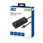 ACT USB Hub 3.2, 4x USB-A ports, ethernet, black