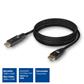 ACT 25 meter DisplayPort 1.4 Active Optical Cable 8K with detachable connector DisplayPort male - DisplayPort male