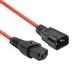 IEC Lock PC1387 230V connection cable  C13 lockable - C14 red 3.00 m