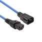 IEC Lock PC963 230V connection cable  C13 lockable - C14 blue 3.00 m