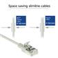 ACT Grey 0.25 meter LSZH U/FTP CAT6A datacenter slimline patch cable snagless with RJ45 connectors