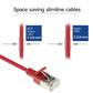 ACT Red 5 meter LSZH U/FTP CAT6A datacenter slimline patch cable snagless with RJ45 connectors