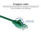 ACT Green 1.5 meter LSZH U/UTP CAT6 datacenter slimline patch cable snagless with RJ45 connectors