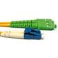 Ewent 1 meter LSZH Singlemode 9/125 OS2 fiber patch cable duplex with SC/APC and LC/PC connectors
