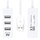 Ewent USB Hub 2.0, 4 port, mini, white