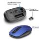Ewent Wireless Mouse, USB nano receiver, 1200 dpi, blue